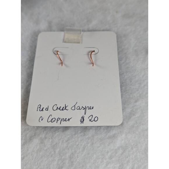 4 prs Earrings lot,fused glass. cutout squares,turquoise/ crystal,red creek NWT - Picture 9 of 11